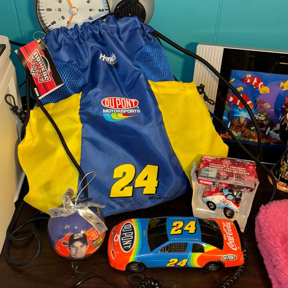 NASCAR Jeff Gordon BUNDLE vintage Phone Columbia Tel-Com Collectible #24